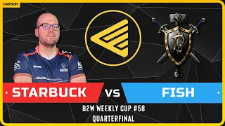 WC3 - B2W Weekly Cup #58 - Quarterfinal: [ORC] Starbuck vs Fish [HU]