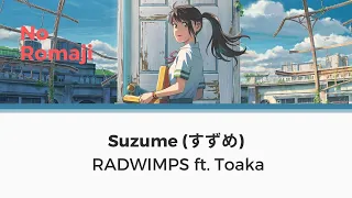 Suzume - RADWIMPS feat. Toaka - Lyric Video (NO romaji version) | Learn with Lyrics