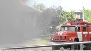 Пожар в Шадринске 2 июня 2014