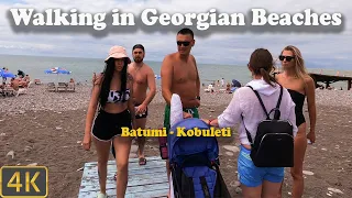 Walking in Georgian Beaches - Batumi - Kobuleti