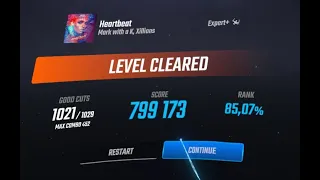 [Beat Saber] Mark With a K & Xillions - Heartbeat (Expert+)