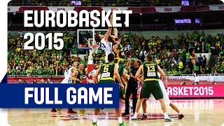 Czech Republic v Lithuania - Group D - Full Game - Eurobasket 2015