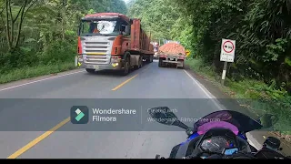 ruta a selva central en moto