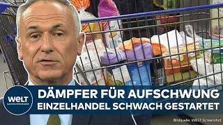 DEUTSCHLAND: Das war unerwartet! Einzelhandel im Frühjahr schwach gestartet - Dämpfer für Aufschwung