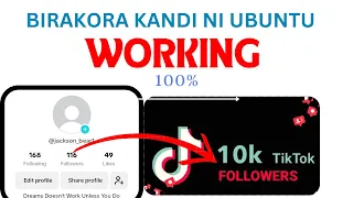 UKO WABONA ABA FOLLOWERS BENSHI KURI TIKTOK (NI UBUNTU 🆓