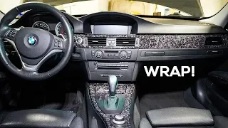 Wrap Your Interior Trim!  Forged Carbon | EASY E90 BMW DIY