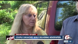 Couple carjacked while delivering newspapers