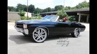 WhipAddict: The Hardest 71' Chevrolet Chevelle SS Vert on 24/26s Forgiato Decimos, LS3, CTS Interior