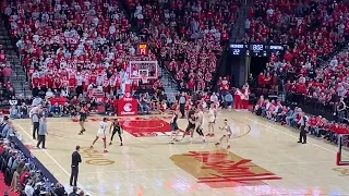 Keisei Tominaga Three Point Shot Nebraska Husker Basketball vs Michigan State 2/28/23