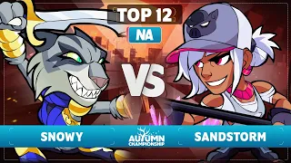 Sandstorm vs Snowy - Top 12 - Autumn Championship 2023 - NA 1v1