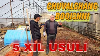 Chuvalchang boqib biogumus tayyorlashni 5 xil usuli haqida