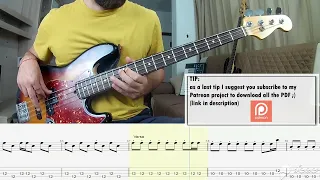Sting - If I Ever Lose My Faith In You BASS COVER + PLAY ALONG TAB + SCORE PDF