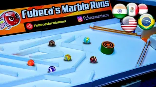 MARBLE RUN - LABYRINTH RUN WITH MARBLES by Fubeca's Marble Runs