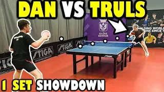 17 year old Truls Moregard vs TableTennisDaily’s Dan!