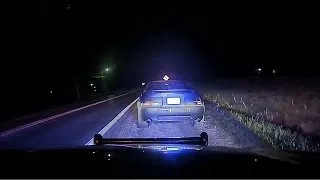 Police car hit during drunk driving stop