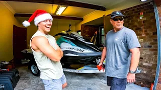 Surprising My Dad With His DREAM JETSKI for Xmas!