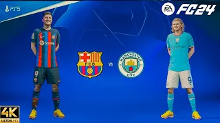 FIFA24 Man City vs. Barcelona - Champions League 2024 Match at Wembley | PS5™ [4K60]