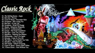 The Rolling Stones, Gnr, ACDC, Bon Jovi, Aerosmith, Bon Jovi, RHCP || Classic Rock