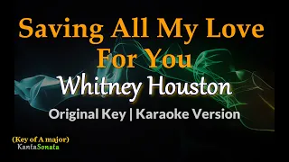 Saving All My Love For You  - Whitney Houston (Karaoke Version)