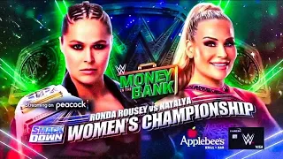 FULL MATCH - Ronda Rousey vs. Natalya – SmackDown Women’s Title Match: Money in the Bank, 2022,