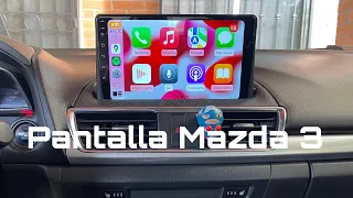 Instalación pantalla Mazda 3 2014-2018 versión base DERICAR
