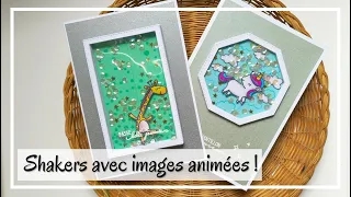 TUTO CARTE : Carte avec des images intégrées qui bougent ! Deux techniques différentes ! DIY Scrap