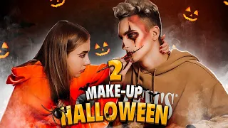 ГРИМ НА HALLOWEEN 👻 МАША ДЕЛАЕТ МЕНЕ ГРИМ 🎃 КТО СДЕЛАЕТ ЛУЧШЕ | Mary.lvk или Артём М&А ЧАСТЬ 2