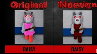 Skins de Piggy el antes y el después.