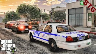 GTA 5 MODS LSPDFR 0.4.4 #39 - NYPD CITY PATROL!!! (GTA 5 REAL LIFE PC MOD)