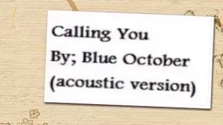 Calling You (Acoustic Version)