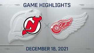 NHL Highlights | Devils vs. Red Wings - Dec 18, 2021