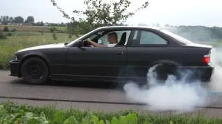 Bmw e36 330i burnout