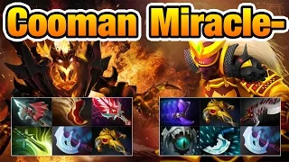 Cooman vs Miracle- Dota2 7.02 [Shadow Fiend] the Second Time Huh