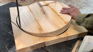 Incredible Woodworking Project & Skills // A New Table Design You've Never Seen Before.