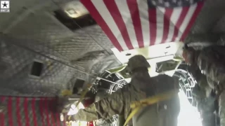 Military | Army Paratroopers Winter Airborne Jump Into Alaska From CH-47