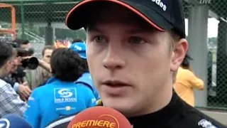 Brazil 2005 Kimi Räikkönen Race Interview after losing the Title