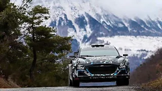 Test Rallye Monte-Carlo 2022 Sébastien loeb /Isabelle Galmiche Ford puma hybride wrc