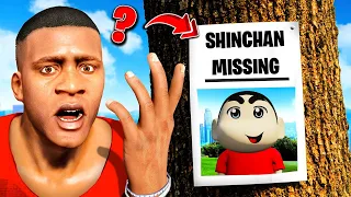 Franklin Try To Find Lost Shinchan in GTA 5 | Shinchan Missing in GTA 5