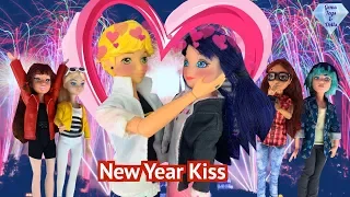 Ladybug Kiss Adrien New Years Party Lila Cat Noir WEREDAD SEASON 3 EPISODE 2 MIRACULOUS