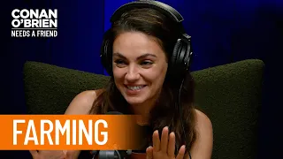 Mila Kunis Is Into Sustainable Farming | Conan O’Brien Needs a Friend