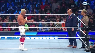 Confrontación entre Cody Rhodes, Paul Heyman & Solo Sikoa - WWE Smackdown 24/03/2023 (En Español)