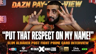 "PUT THAT RESPECT ON MY NAME!" - Slim post fight interview after the win against Salt Papi