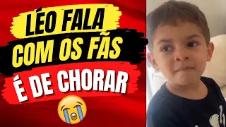 😭SEM A MAMÃE, LEOZINHO FALA COM OS FÃS EMOCIONANDO A VOVÓ, É DE CHORAR😭