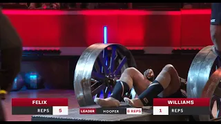 Mark Felix gets TRAPPED under 360kg/794lb Axle Deadlift bar!