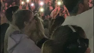 Justin Bieber and Hailey Baldwin at Hillsong United concert worshiping together GOD