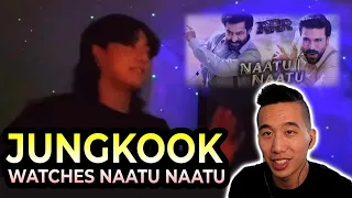 Laws Lounge : Why the hate people? Jungkook watches Naatu Naatu from RRR! | BTS 방탄소년단 2023