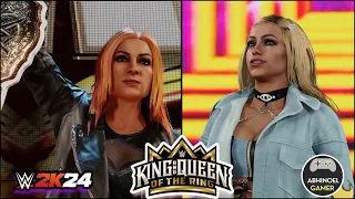 WWE 2K24 : Becky Lynch vs Liv Morgan -Women's World Championship|WWE King and Queen of the Ring 2024