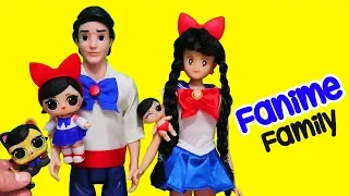 LOL Families ! The Fanime Family Looks Like Sailor Moon | Toys and  Dolls Fun for Kids