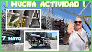 🔥🚧 MÁS TUBULARES en Torre A,, CRECE LA VIGA MUSEO | Obras Santiago Bernabéu 07/05/2022 🚧🔥