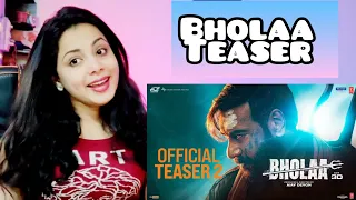 Bholaa Official Teaser 2 | Bholaa In 3D | Ajay Devgn | Tabu | 30th March 2023 | Reaction